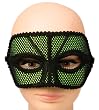 Neon Green Fishnet Mask - Neon Green