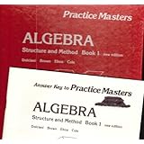 algebra structure and method book 1 practice masters duplication looseleaf set  answer key book
