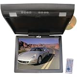 PYLE PLRD153IF 15.1 FLIP-DOWN MONITOR WITH BUILT-IN DVD/SECURE DIGITAL CARD/USB PLAYER  WIRELESS FM MODULATOR/IR TRANSMITTER