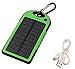 COTTEE 5000mAh Dual USB Port Portable Solar Battery Panel - Green