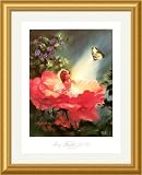 The Golden Butterfly Framed Art Print by Mary Baxter St.Claire,34.4 in. x 42.3 in. Framed