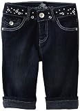 Almost Famous Girls 7-16 Fashion Grommet Denim Bermuda Short