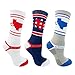 3 Pairs Strideline Athletic Men's Sport Crew Socks Strapped Fit One Size Designs