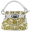 TAN & WHITE CANVAS PURSE