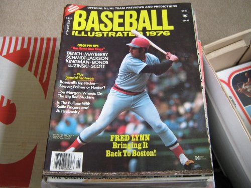 Baseball Illustrated 1976 Magazine (FRED LYNN , Boston Red Sox , Bench , Mayberry , Schmidt , Jackson , Kingman , Bonds , Luzinski ,Scott, 1976 12th Annual)