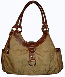 Women's Chaps Purse Handbag Milano Khaki