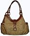 Women's Chaps Purse Handbag Milano Khaki