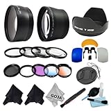 Essential Kit for CANON REBEL (T3i T3 T2i T2 T1i XTi XT XSi XS), CANON EOS (1100D 600D 550D 500D 450D 400D 350D 300D) Includes