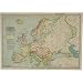 Europe Map Cavallini Gift Wrap Decoupage paper,vintage poster print