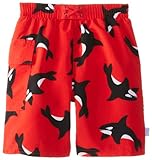 i play. Baby-Boys Infant Ultimate Swim Diaper Pocket Trunks, Red Killer Whale, X-Large/18-24 Months