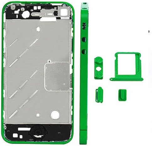 Replacement GSM iPhone 4 Color Antenna Chassis (Green Kit with Buttons)