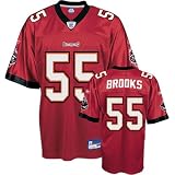 Men`s Tampa Bay Buccaneers #55 Derrick Brooks Team Replica Jersey at Reebok