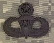 Parachutist Master 1 Combat Star - Metal Insignia -Black Full Size