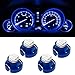 Partsam 4x Blue 1206 SMD T3 Neo Wedge SMD LED Cluster Instrument Dash Lights