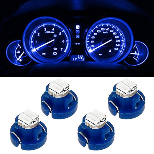 Partsam 4x Blue 1206 SMD T3 Neo Wedge SMD LED Cluster Instrument Dash Lights