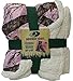 Mossy Oak Camouflage Sherpa Throw Blanket Pink Cozy Warm CAMO 50X60