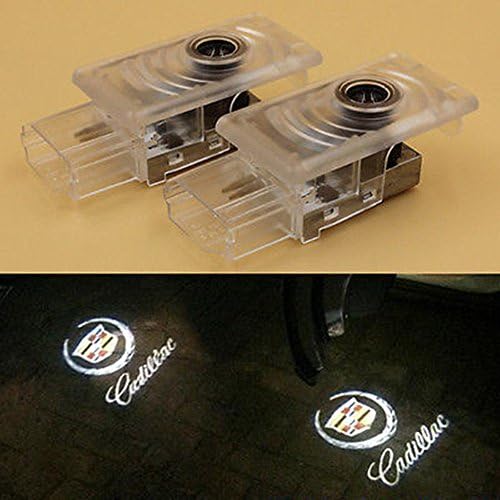 Outstorer 2x Cree LED Projector Lamp Ghost Shadow Door Welcome Courtesy light for Cadillac