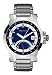 Nautica A16001G Steel Gents GALAXY 24 hr GMT movement steel case & bracelet blue dial