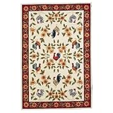 828 Area Rugs: Accents CCL22 Red Rooster: 8'X10' Rectangle by 828 Trading Rugs