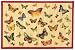 Laser Printed Split Bamboo Butterflies Placemat 18" x 12" Set / 6