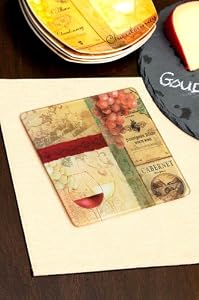 Vintage Vines Glass Cutting Board