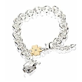 Golf Bracelet Good Luck with Swaroviski Crystals on Golf Bag Golf Color Charm