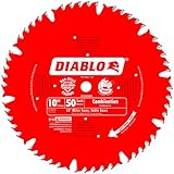 Freud D1050X Diablo 10-Inch 50-tooth ATB Combination Saw Blade with 5/8-Inch Arbor and PermaShield Coating