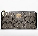 COACH コーチ◆ポピー★シグネチャーメタリックジップ長財布／46130 並行輸入品