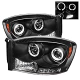 2006-2008 Dodge Ram Sonar LED Black Halo Projector Headlights