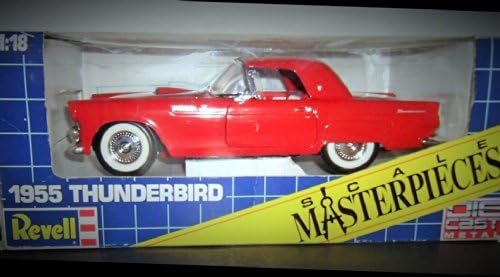 1955 Ford Thunderbird In Red Diecast 1:18 Scale By Revell