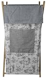 Tadpoles Toile Hamper, Black