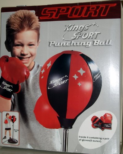 Childrens Boxing Set Gloves Punching Bag Kids Toy Bag