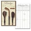 Antique Clubs - Bridge Playing Card Score Pad