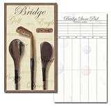 Antique Clubs - Bridge Playing Card Score Pad