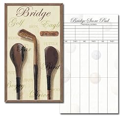 Antique Clubs - Bridge Playing Card Score Pad