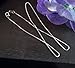 Spire Arts Italian Sterling Silver Box Chain Necklace, 1.2 mm in Width