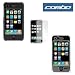 Solid Black Rubberized Hard Cover Case + Transparent Clear Crystal Snap-On Hard Case + Clear Reusable LCD Screen Protector for Apple Iphone 3G 2nd Generation Smartphone