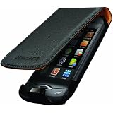 Housse  d'origine Samsung Wave S8500 en cuir- Noirpar Samsung
