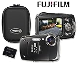 Fuji Finepix XP30 Black Waterproof/Shockproof 14mp Digital Camera Bundle Including Matching Inov8 Hard Camera Case & Samsung 4GB Shockproof SDHC Class 4 High Speed Memory Card