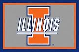 Illinois Fighting Illini 3 x 5 Area Rug