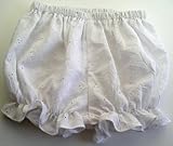 White Eyelet Baby Bloomer, 24 month