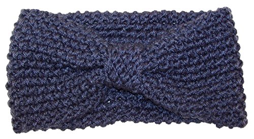 BWH Adult Crochet Bow Knot Headband/Ear Warmer (One Size)