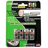 Quick Pressure - Tire Pressure Monitoring Valve Caps PSI-36 (4 units / pack) Chrome Plated Brass - Father's Day Special: Buy a package of 4 and get 1 cap FREE Quick Pressure - Tire Pressure Monitoring Valve Caps PSI-36 (4 units / pack) Chrome Plated Brass - Father's Day Special: Buy a package of 4 and get 1 cap FREE