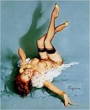 The Right Number Artist Gil Elvgren Vintage Classic Pin Up Girl Poster Print