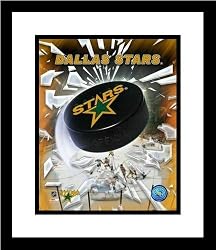 Dallas Stars NHL Framed 8x10 Photograph Team Logo and Hockey Puck