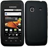 IMAGE OF Black Silicone Jelly Skin Case Cover for Samsung Galaxy Prevail M820
