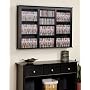 Black Finish Triple Floating Wall Multimedia Storage