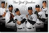 New York Yankees (Cano, Sabathia, Jeter, Rodriguez, Rivera, Texeira) Sports Poster - 22x34