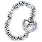 Ladies NFL Miami Dolphins Heart Watch