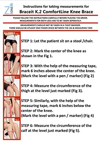 Braceit K.2 Comfortline Knee Brace (S4 (T=17-18.5"//C=15-16.5"), BLACK)